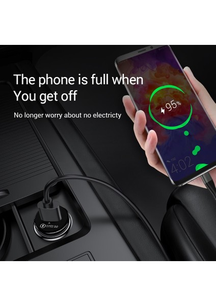 Mini Hızlı Şarj 3.0 Araç Şarj Cihazı iphone Samsung Için Hızlı Şarj Qc 3.0 Araç Şarj Cihazı Xiaomi Huawei Için Araç Telefonu USB Şarj Aleti (Yurt Dışından) indirimleri