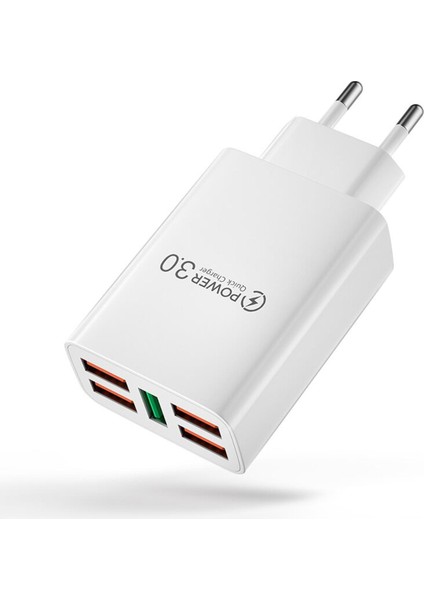 USB Şarj Aleti 60W Telefon Şarj Cihazı 5 Port Qc 3.0 Hızlı Şarj Adaptörü iPhone 13 12 11 Samsung Huawei P30 P50 USB Chargeur (Yurt Dışından)
