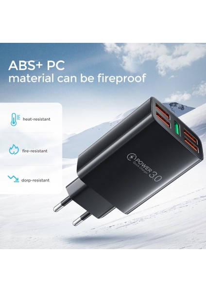 USB Şarj Aleti 60W Telefon Şarj Cihazı 5 Port Qc 3.0 Hızlı Şarj Adaptörü iPhone 13 12 11 Samsung Huawei P30 P50 USB Chargeur (Yurt Dışından) fiyatları