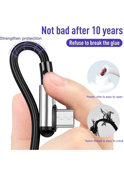 3A 1.2m USB Tip C Kablo Mikro USB Hızlı Şarj Kablosu iPhone 12 11 Pro Max Xiaomi Samsung Telefon Android Şarj Cihazı Veri Kablosu (Yurt Dışından) fırsatları