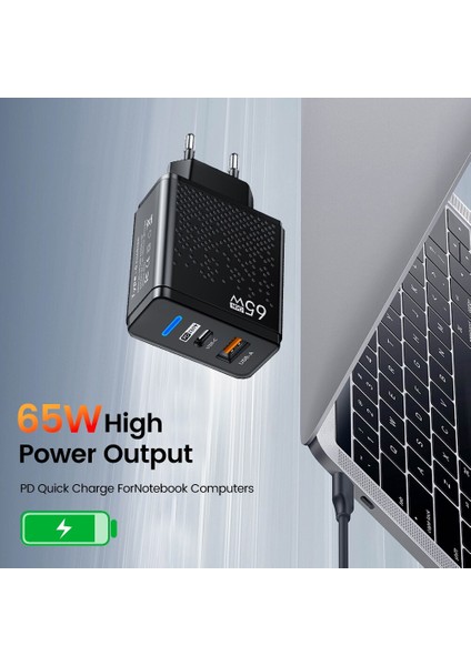 65W USB C Şarj Cihazı USB Tip C Hızlı Şarj Cihazı Qc3.0 Cep Telefonu Şarj Adaptörü iPhone 13 12 Samsung Xiaomi Huawei Tablet (Yurt Dışından) fiyatları