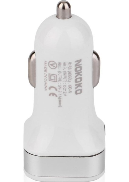 Iphone/ipad Için Evrensel Mini Çift 2usb Bağlantı Noktalı Araç Hızlı Şarj Adaptörü (Yurt Dışından)