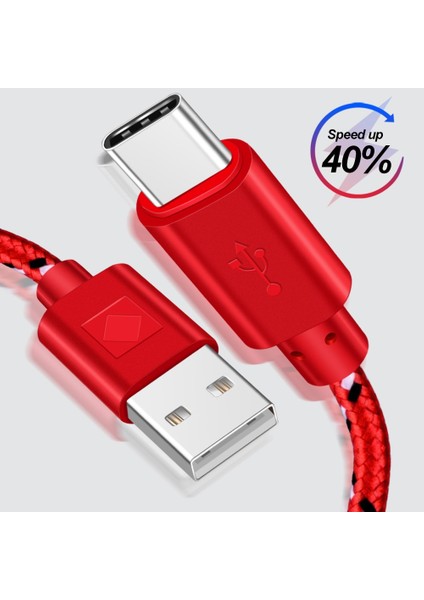 Redmi Not 8 Için USB C Tipi Şarj Aleti Kablosu Samsung USB C Hızlı Şarj Kablosu Huawei P30 Pro Için USB C Tipi Tel (Yurt Dışından) modelleri