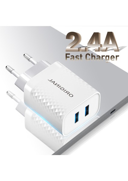 USB Şarj Aleti Hızlı Şarj Evrensel Telefon Adaptörü iPhone Xiaomi Samsung Huawei Mate 30 Tablet Duvar Mobil Şarj Hızlı Şarj Cihazı (Yurt Dışından)