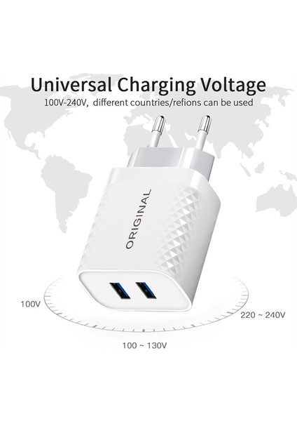 USB Şarj Aleti Hızlı Şarj Evrensel Telefon Adaptörü iPhone Xiaomi Samsung Huawei Mate 30 Tablet Duvar Mobil Şarj Hızlı Şarj Cihazı (Yurt Dışından) modelleri