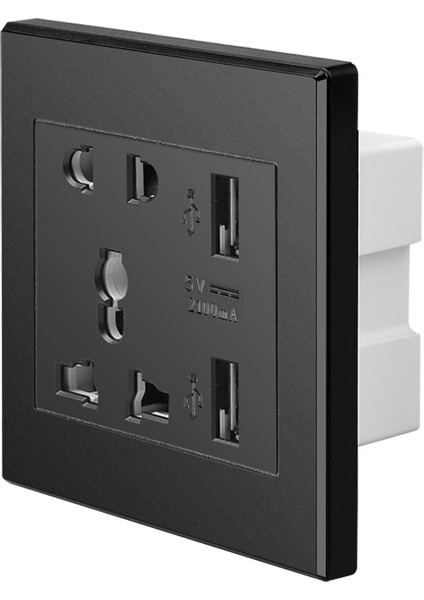 Kebidu Çıkış Paneli Dc 5V 2.1A Çift USB Bağlantı Noktası Ac 100-250V 10A Duvar Prizi (Yurt Dışından) modelleri