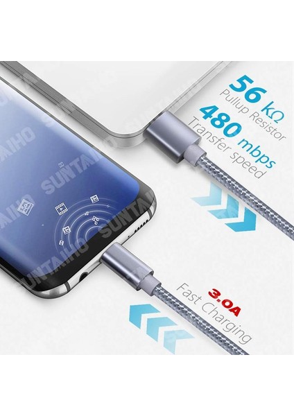 2 Paket Hızlı Şarj 3A USB C Tipi Kablo Samsung S21 20 Ultra Artı Xiaomi Huawei P30PRO Tip-C Veri Kablosu Şarj Cihazı Usb-C (Yurt Dışından) fiyatları