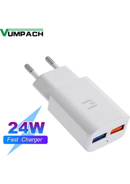 Çift USB Hızlı Şarj Cihazı Cep Telefonu Ab/abd Tak Duvar Adaptörü Şarj Seyahat Şarj Cihazları Mikro USB Kabloları Samsung Huawei Xiaomi (Yurt Dışından)