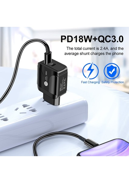 USB Tip C Şarj Cihazı Mini Hızlı Şarj 18W Pd Yüksek Hızlı Telefon Güç Adaptörü iPhone 13 12 Apple Samsung Xiaomi Hızlı Şarj (Yurt Dışından) modelleri