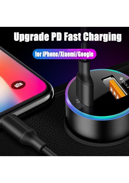 Olaf 38W USB Araç Şarj Cihazı Hızlı Şarj iPhone 13 12 Xiaomi Samsung S21 S20 Tip C Pd Qc Hızlı Şarj Telefon Adaptörü Usb-C (Yurt Dışından) modelleri
