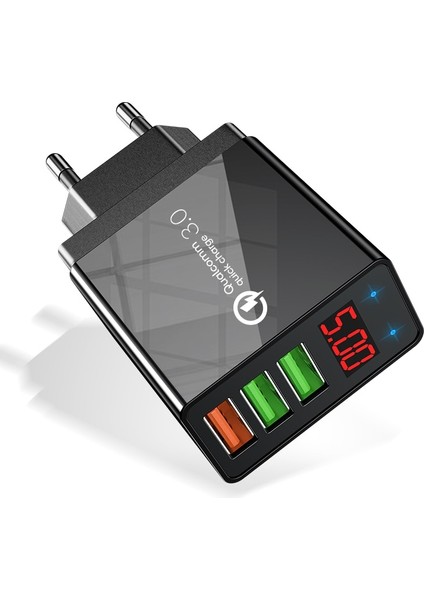 Twitch LED Ekran Hızlı Şarj Cihazı Hızlı Şarj 3.0 Qc 30W USB Şarj Cihazı iPhone 11 Için Telefon Duvar Şarj Cihazı Samsung S10 Xiaomi 9 (Yurt Dışından) fiyatları