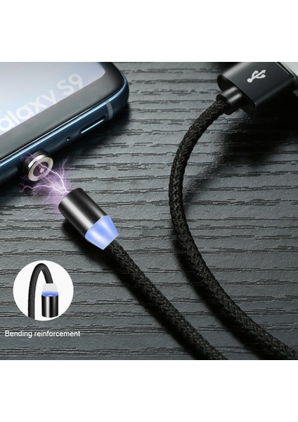 Manyetik USB Şarj Kablosu USB C Tipi Telefon Kablosu Mıknatıslı Telefon Şarj Cihazı Mikro USB iPhone 14 13 12 Pro Max Xiaomi Huawei (Yurt Dışından) fiyatları