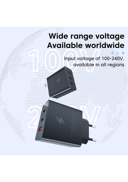 105W USB C Şarj Cihazı Hızlı Charge3.0 Çift Pd Tip C Hızlı Şarj Şarj Cihazı Duvar Adaptörü Samsung Xiaomi iPhone 14 13 iPad Tablet Için (Yurt Dışından) fırsatları