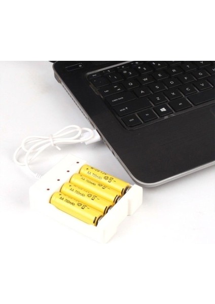 Yüksek Hızlı USB 3/4 Yuvalı Hızlı Şarj Edilebilir Pil Şarj Cihazı Kısa Devre Koruması Aaa ve Aa Şarj Edilebilir Pil Istasyonu (Yurt Dışından) modelleri
