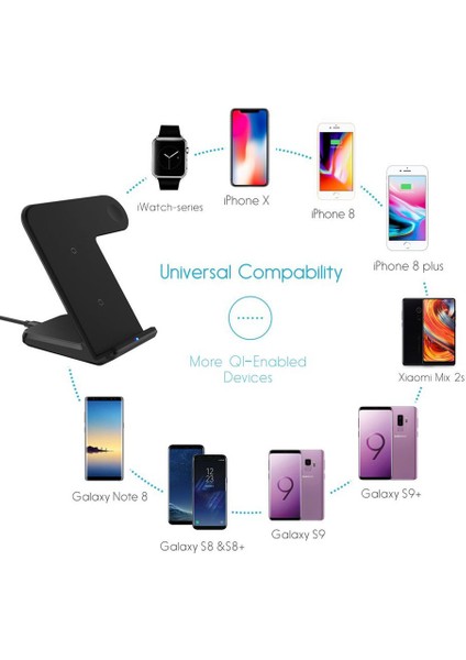 Iwatch Için Kablosuz Şarj Cihazı Saat Ikisi Bir Arada Dikey Hızlı Şarj (Yurt Dışından) indirimleri