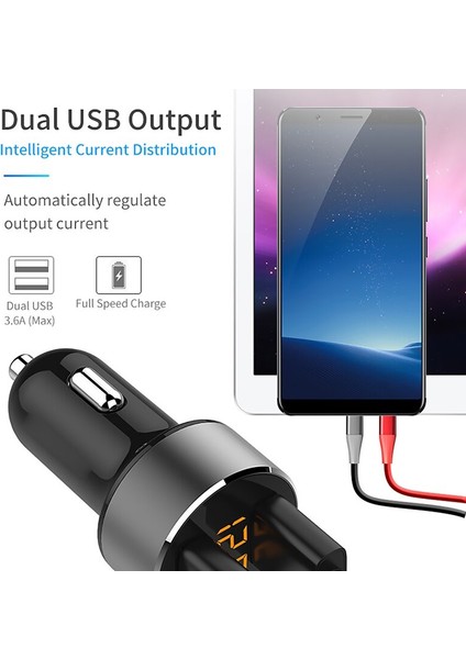 iPhone 11 Xr Max Için Çift USB Araç Şarj Cihazı Xiaomi Samsung Hızlı Şarj 3.0 Hızlı Araç Şarj Cihazı Telefon Şarj Adaptörü Arabada (Yurt Dışından) indirimleri