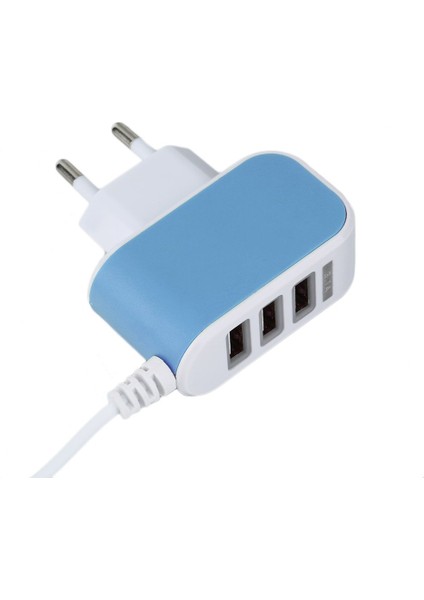 Iphone/samsung Için V8 Kablolu Yeni Üç Bağlantı Noktalı Ev Şarj Cihazı Ab Standardı (Yurt Dışından) modelleri