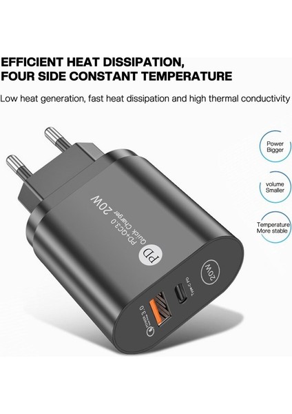 USB Pd Şarj Cihazı 20W Hızlı Tip-C Qc 3.0 Hızlı Şarj Telefon Duvar Şarj Adaptörü Huawei Için Xiaomi Akıllı Telefon Aksesuarları (Yurt Dışından) modelleri