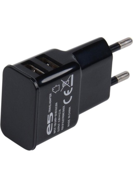 5V1A Ab Abd Tak Çift USB Şarj Cihazı Cep Telefonu Hızlı Şarj Cihazı iPhone Için Android Için Huawei Için Xiaomi Şarj Cihazı (Yurt Dışından) modelleri