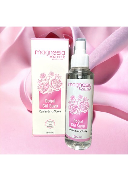 Doğal Gülsuyu Yüz Temizleme Ve Cilt Bakım Spreyi 160ml