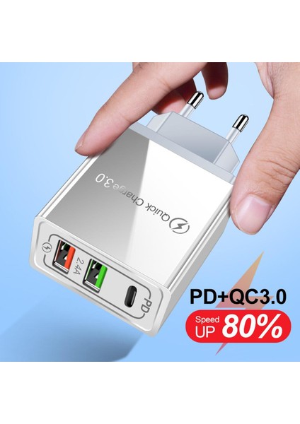 Hızlı Şarj 4.0 3.0 Pd USB Şarj Cihazı 30 W Qc4.0 Qc3.0 USB Tip C Hızlı Şarj Cihazı iPhone 11 x Xs 8 Xiaomi Telefon iPAD Pd Şarj Cihazı (Yurt Dışından)