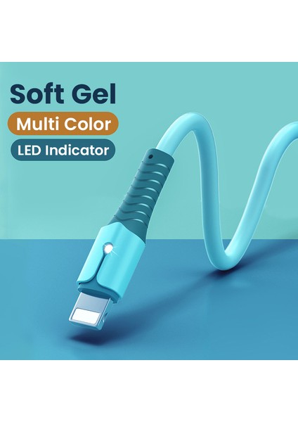 USB Veri Kablosu iPhone 13 12 Mini Pro Max x Xr 11 8 7 6s Sıvı Silikon Şarj Kablosu USB Veri Kablolu Telefon Şarj Aleti Kablosu (Yurt Dışından) fiyatları