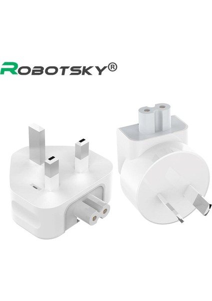 Duvar Ac Ayrılabilir Elektrik Ingiltere Au Tak Ördek Kafası Güç Adaptörü Apple iPad iPhone USB Şarj Cihazı MacBook Için (Yurt Dışından)
