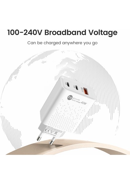 Hızlı Şarj 3.0 60W USB Tip C Şarj Cihazı 3 Bağlantı Noktalı Pd Telefon Şarj Adaptörü IPhone Samsung Xiaomi Huawei Ab/abd Tak Duvar Şarj Cihazı (Yurt Dışından) indirimleri