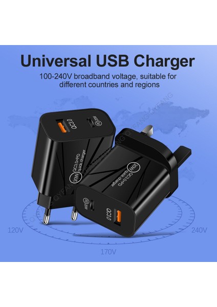 Pd3.0 USB Şarj Cihazı Qc3.0 Hızlı Şarj Cihazı Hızlı Şarj 3.0 PD20W Duvar Adaptörü 9V 12V Tip C Şarj Cihazı Seyahat Mobil Güç Bankası Şarj Cihazı (Yurt Dışından) modelleri
