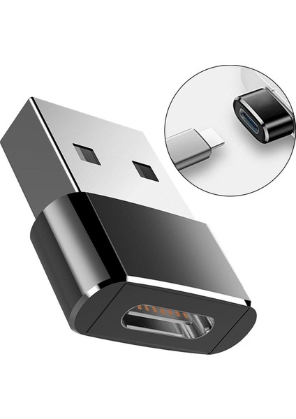 Otg USB C Tipi Adaptör USB Tip-C Veri Dönüştürücü Tip-C Otg Adaptörü iPhone 12 13 Pro Max Telefon Için Evrensel USB Şarj Cihazı (Yurt Dışından)