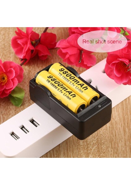 Lala Us Plug 18650 Li-Ion Pil Şarj Cihazı Seyahat Duvarı Ev 110-240V (Yurt Dışından) modelleri
