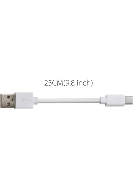 Beyaz 6 Adet Kısa Kablo 25CM Mikro USB C Tipi Tel Şarj Kablosu iphone Android Için 2A Hızlı Şarj Cep Telefonu Şarj Istasyonu (Yurt Dışından) fırsatları