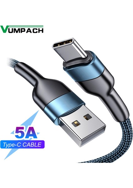 Hızlı USB C Kablosu C Tipi Kablo Hızlı Şarj Veri Kablosu Şarj Cihazı USB Kablosu C Samsung S21 S20 A51 Xiaomi Mi 10 Redmi Note 9s 8t (Yurt Dışından)