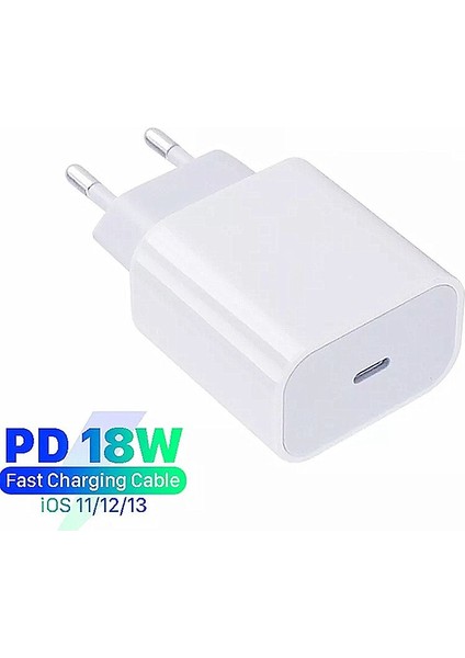 18W Pd USB Tip C Şarj Adaptörü iPhone 12 Mini Pro 11 Xs Max x Hızlı Şarj Gücü Ab Abd Tak Için Apple Şarj Cihazı (Yurt Dışından)
