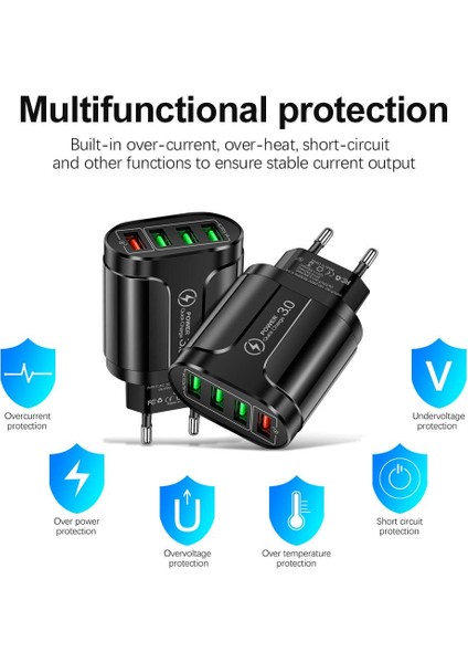 USB Şarj Aleti Hızlı Şarj 3.0 Telefon Adaptörü Için Ipone 12PRO 7 Huawei Mate 30 Tablet Taşınabilir Duvar Mobil Şarj Cihazı Hızlı Şarj Cihazı (Yurt Dışından) fırsatları