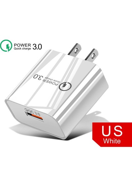 18W 3A Hızlı Şarj Cihazı Qc 3.0 USB Şarj Cihazı Hızlı Şarj 3.0 Telefon Şarj Cihazı iPhone Için Huawei Samsung Xiaomi 6 8 Redmi Ab Abd Tak (Yurt Dışından)