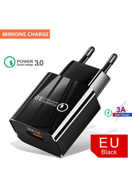 18W 3A Hızlı Şarj Cihazı Qc 3.0 USB Şarj Cihazı Hızlı Şarj 3.0 Telefon Şarj Cihazı iPhone Için Huawei Samsung Xiaomi 6 8 Redmi Ab Abd Tak (Yurt Dışından) fırsatları