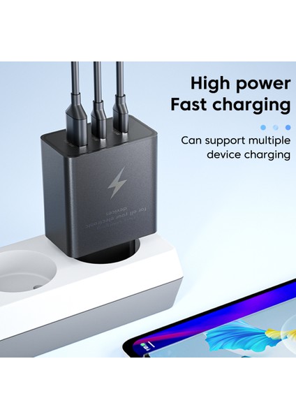 Olaf 105W Max USB Şarj Cihazı Pd USB Tip C 3 Bağlantı Noktalı USB Telefon Şarj Cihazı iPhone 14 Xiaomi Samsung S22 iPad Tabletler Için Hızlı Şarj (Yurt Dışından) fiyatları