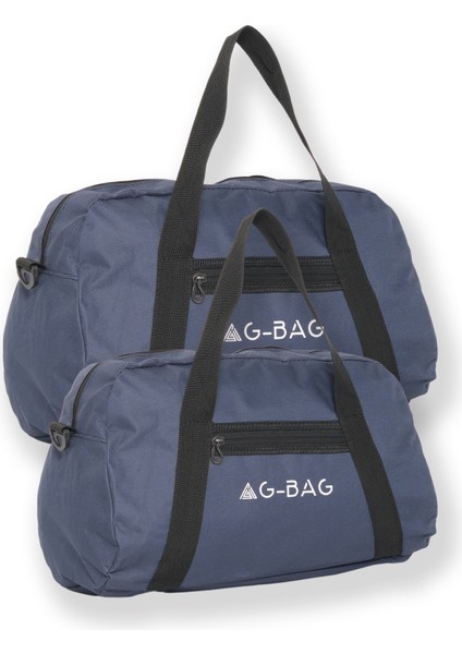 Gbag Unisex Omuz Askılı Büyük ve Kabin Boy Spor ve Seyahat El Çantası 2 Li Set