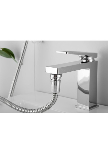 Lavabo Duş Seti Krom 150 cm Spiral