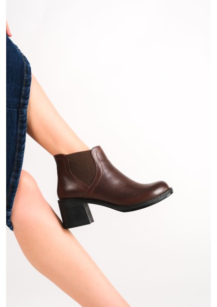 Deri Acı Kahve Kaymaz Kadın Bot Tmd2023106 fiyatları