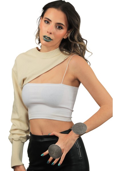 Kadın Antik Gümüş Kaplama Ayarlanabilir Geniş Band Zımba Dokulu Geometrik Model Bileklik & Yüzük Set