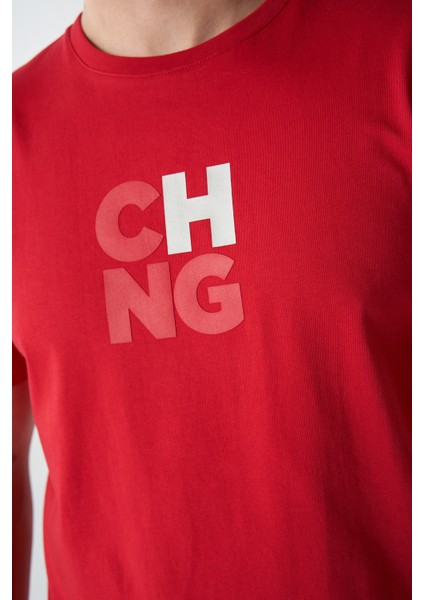 Hmlchange Erkek Kırmızı T-Shirt 911790-3658 modelleri