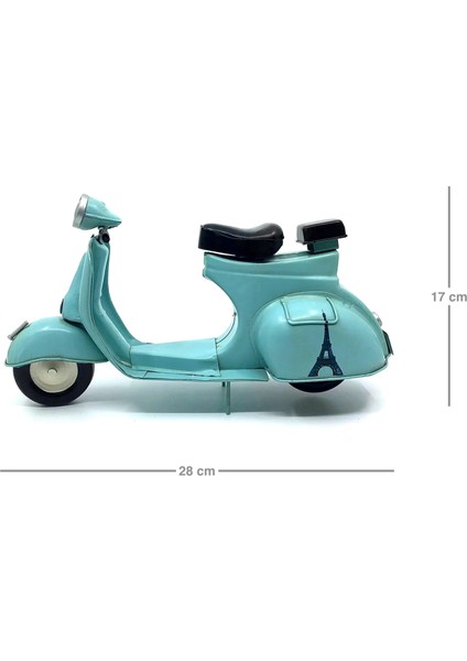 Jayland, Vintage El Yapımı Metal Italyan Vespa Mavi Scooter