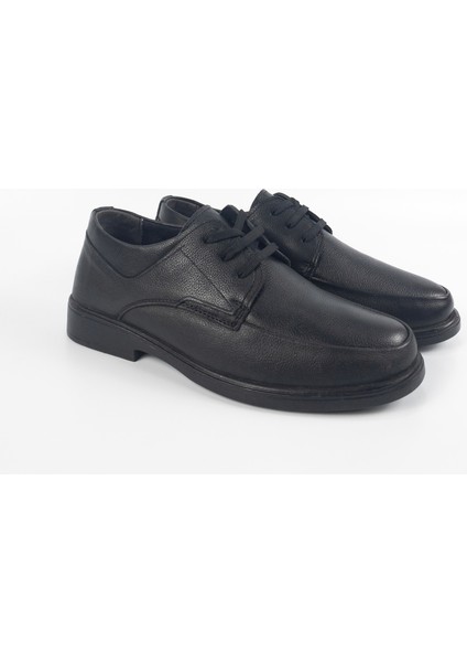 Erkek Siyah Deri Bağcıklı Casual Ayakkabı indirimleri