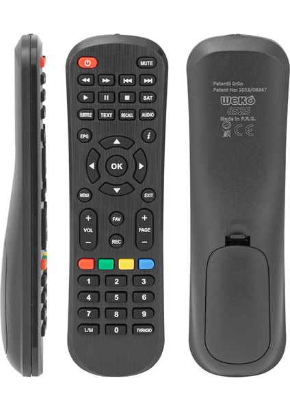 Weko Kr Sunny 14850 Hd Digiline DG-X100 Astracom Hometech HT-1010 Uydu Alıcı Kumandası Uzaktan Kumanda