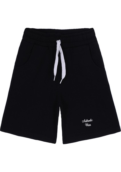 Erkek Çocuk Siyah Şort - 18020 - Siyah