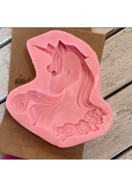 Unicorn Pony Silikon Kalıp K-944, Kokulu Taş Sabun Alçı Mum Kalıbı modelleri