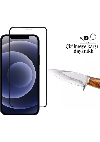 Cepstok iPhone 12 Mini(5.4") Kırılmaz Cam 5D Tam Kaplayan 9H Temperli Ekran Koruyucu