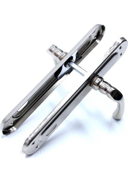 Normal Anahtarlı Şık Oda Kapısı Kolu Takımı Ön-Arka 2 Adet 1 Set Nikel Metal Gövde Iç Kapı Kol Seti fırsatları